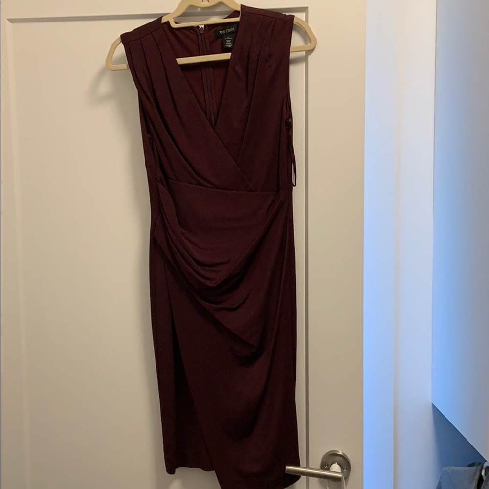 White House Black Market Wine Dress Size 6